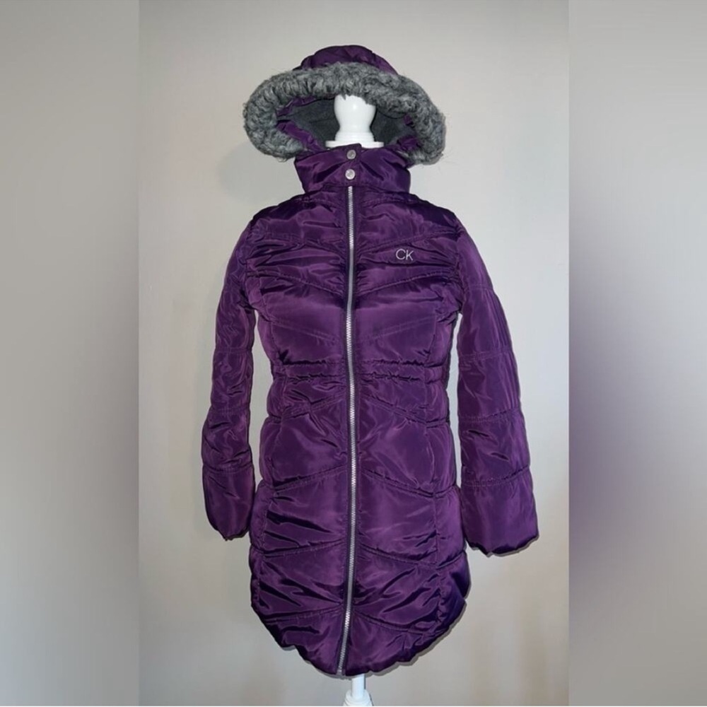 Calvin Klein girls Parker with full hood size XL
